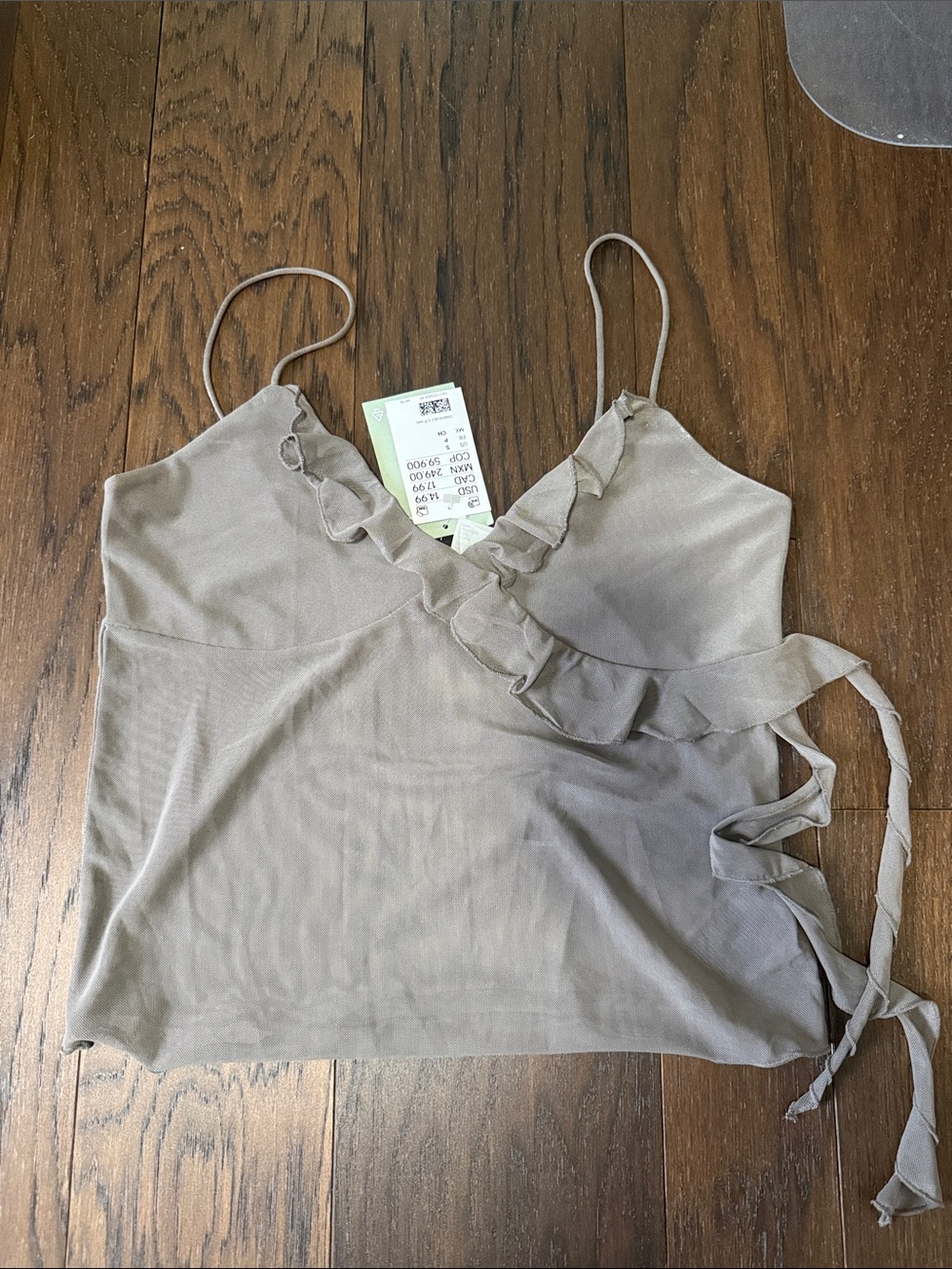 H&M Sheer Tan Tank